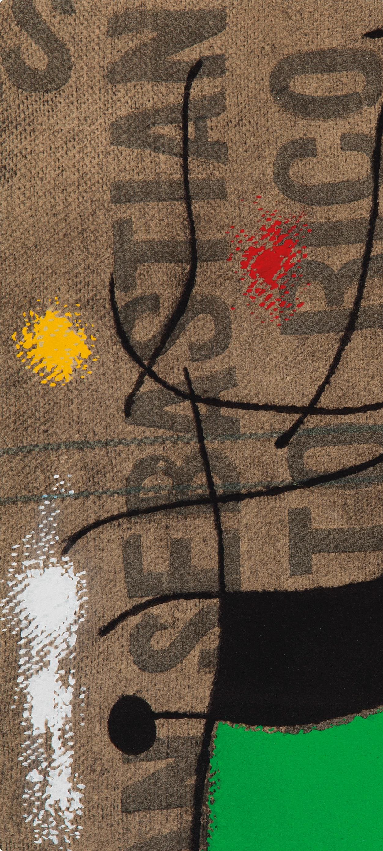 Joan Mir, Composition (Cramer 69; Dupin 292; Mourlot 286-294), Mir 1959-1960, Lithograph