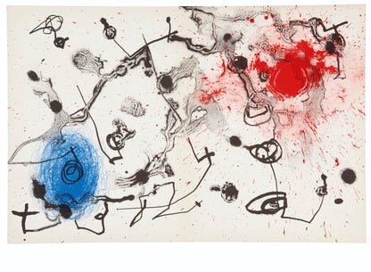 Joan Mir, Composition (Cramer 69; Dupin 292; Mourlot 286-294), Mir 1959-1960, Lithograph