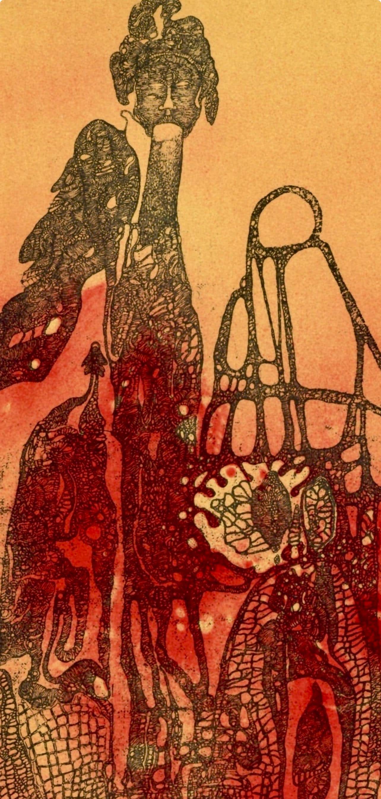 Fred Deux, Composition, Variations Sur L'Imaginaire, Lithograph