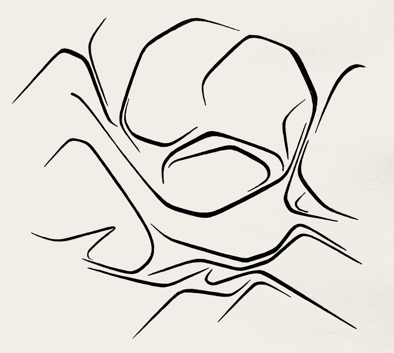 Pablo Palazuelo, Composition, Derrire Le Miroir, Lithograph