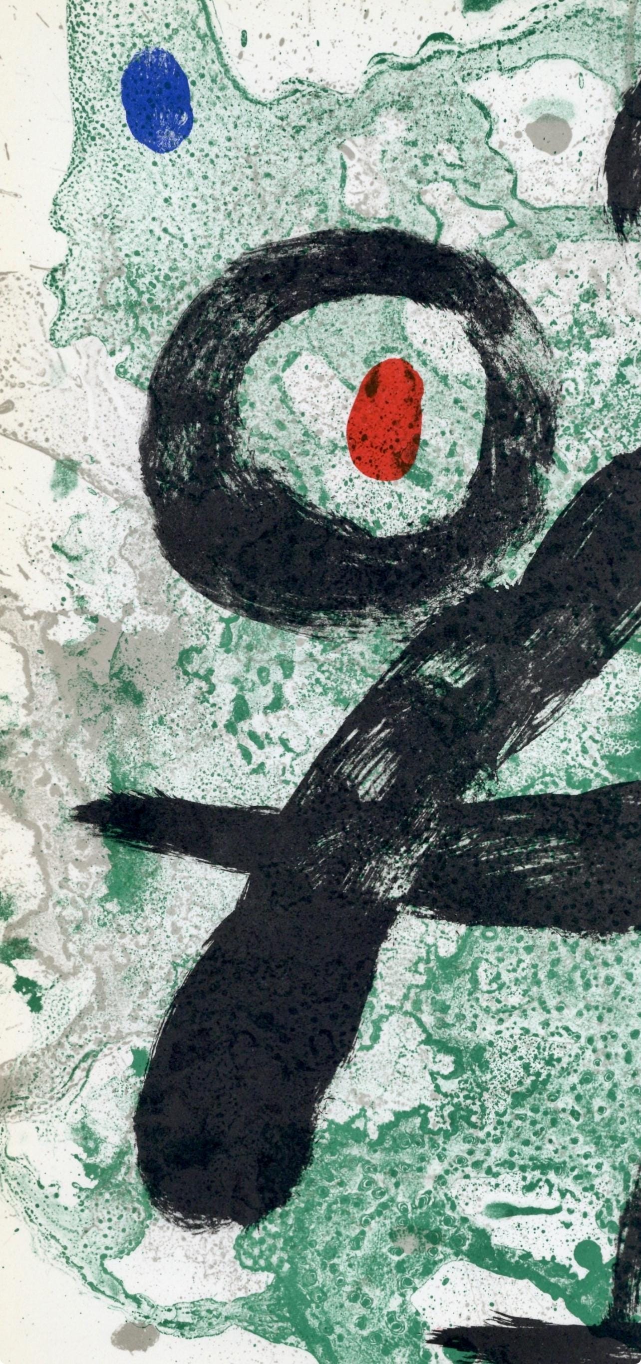 Joan Mir, Composition (Cramer 83; Mourlot 340-347), Derrire Le Miroir, Lithograph