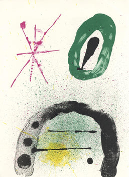 Joan Mir, Composition (Cramer 83; Mourlot 340-347), Derrire Le Miroir, Lithograph