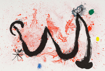 Joan Mir, Composition (Cramer 83; Mourlot 340-347), Derrire Le Miroir, Lithograph