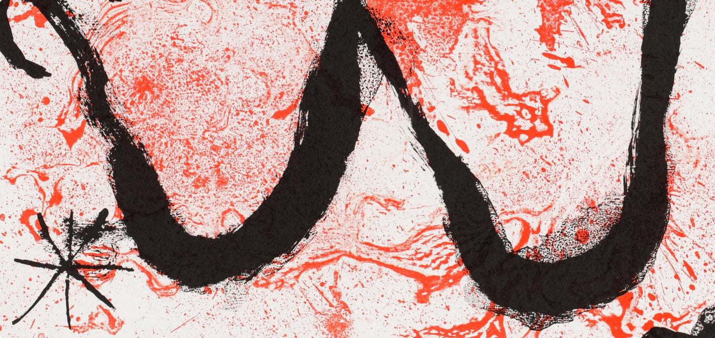 Joan Mir, Composition (Cramer 83; Mourlot 340-347), Derrire Le Miroir, Lithograph