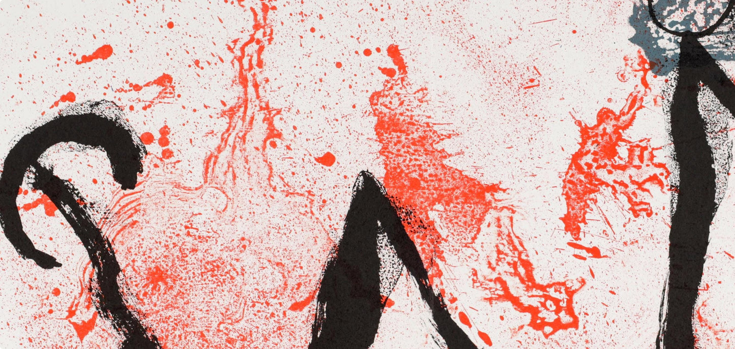 Joan Mir, Composition (Cramer 83; Mourlot 340-347), Derrire Le Miroir, Lithograph