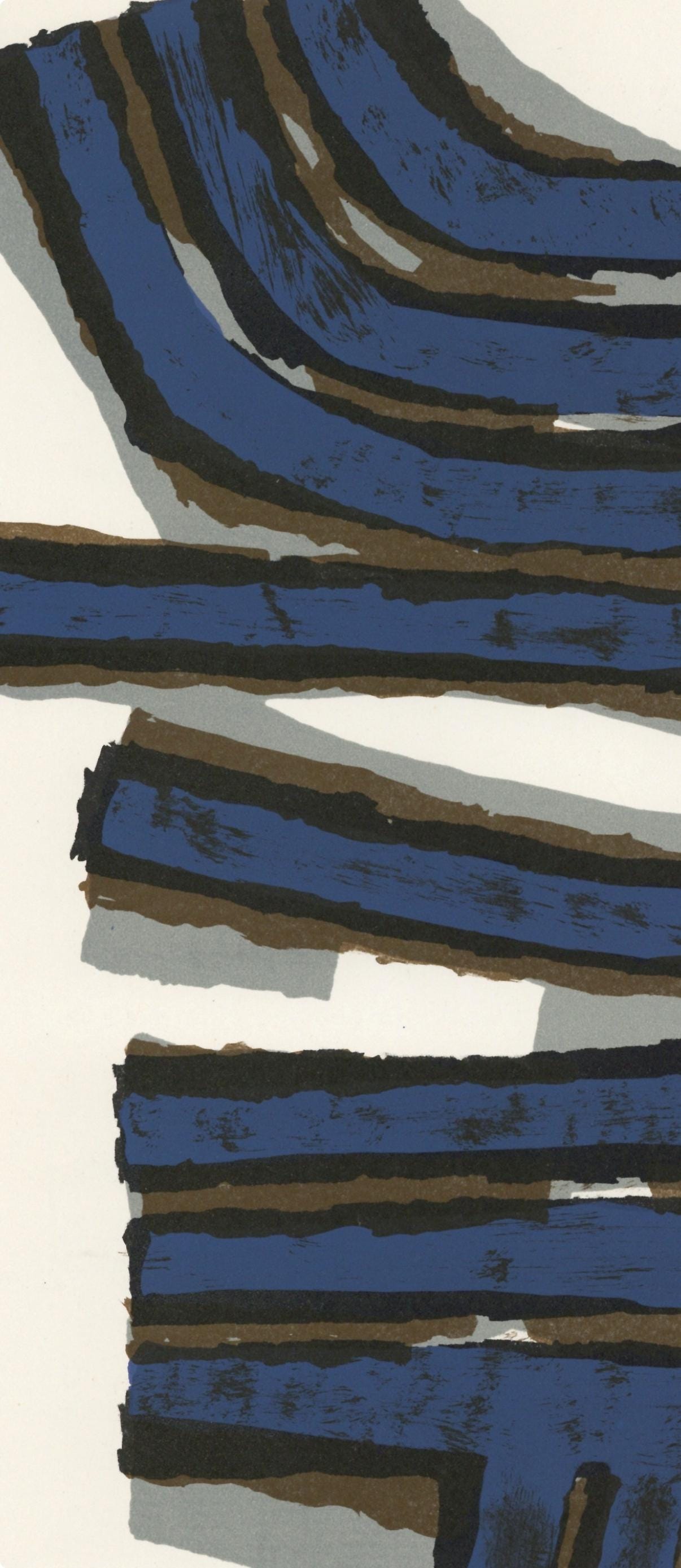 Raoul Ubac, Composition, Derrire Le Miroir, Lithograph