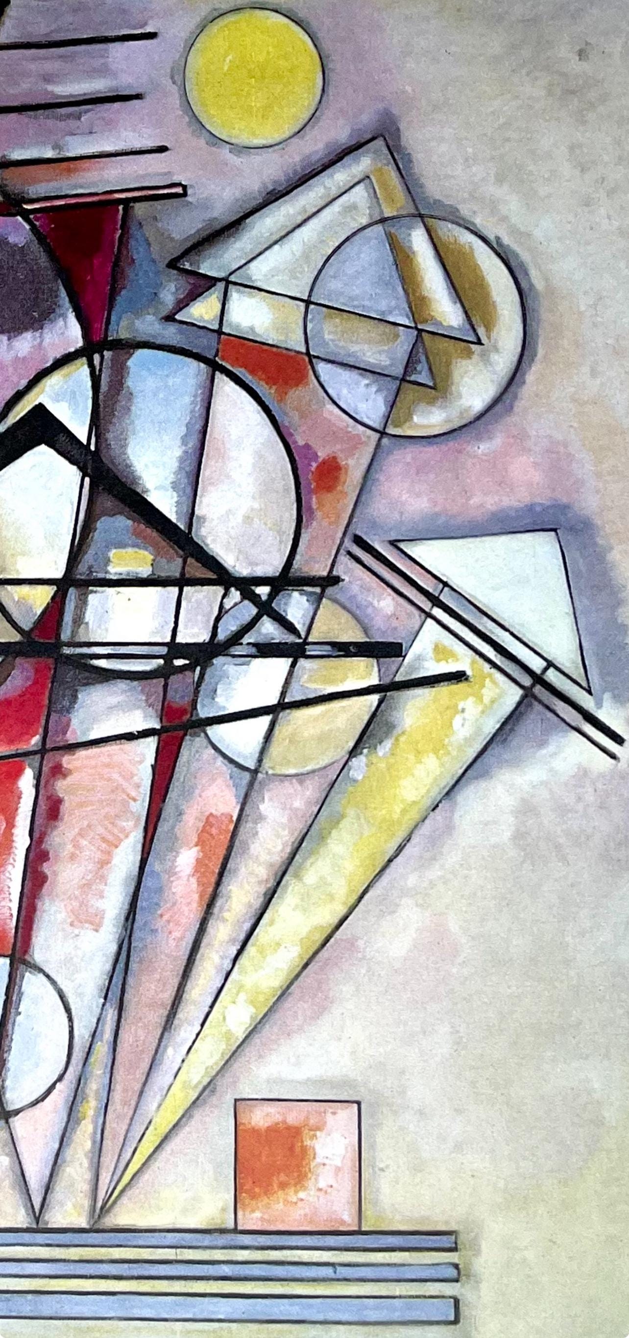 Wassily Kandinsky, Composition, Derrire Le Miroir, Lithograph