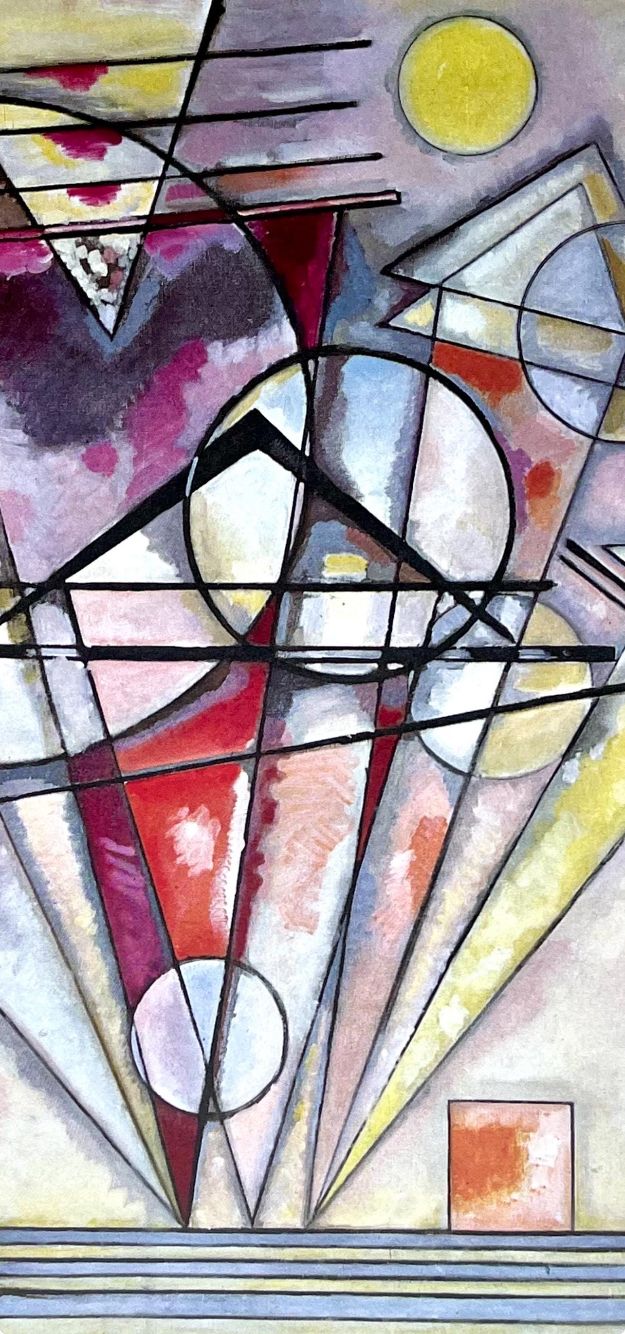 Wassily Kandinsky, Composition, Derrire Le Miroir, Lithograph