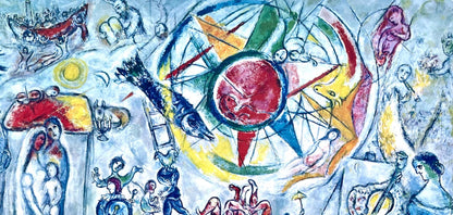 Marc Chagall, Composition, Derrire Le Miroir, Lithograph