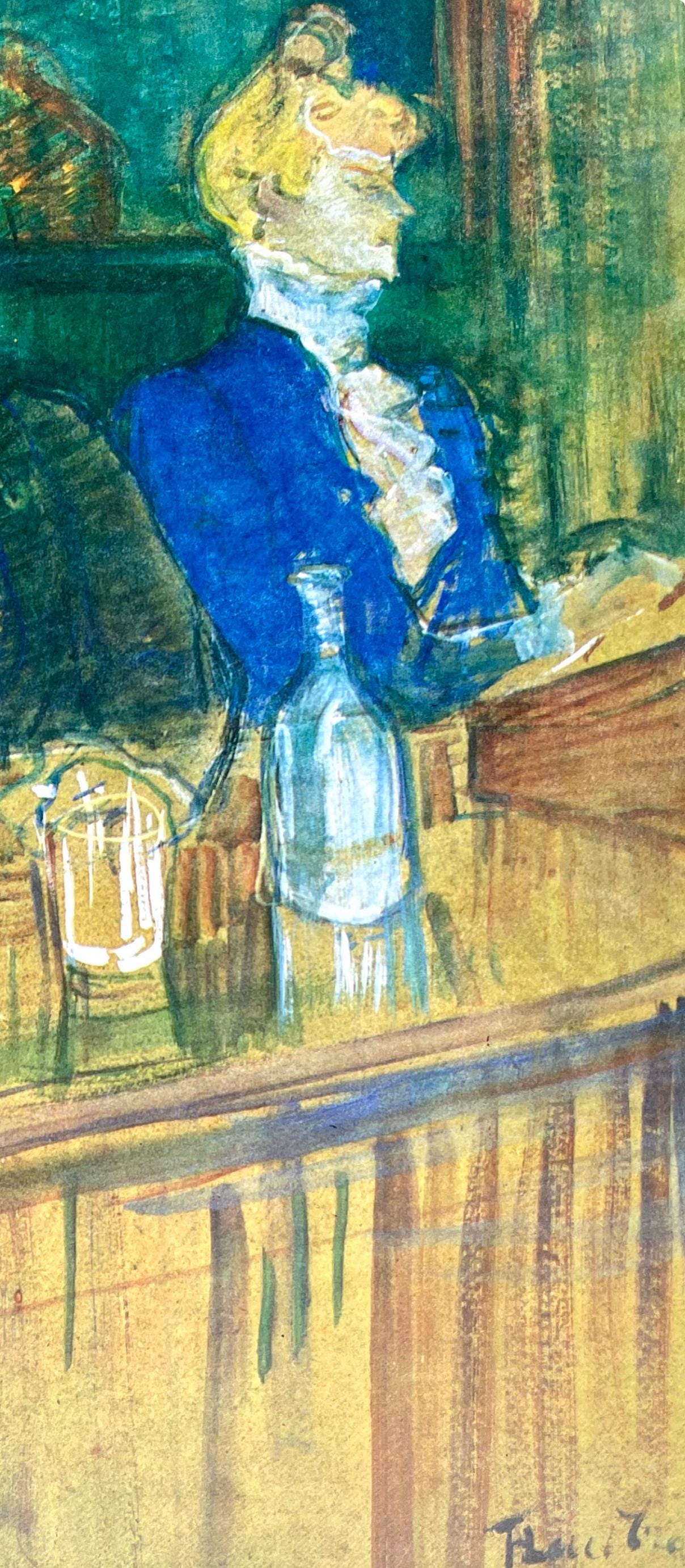 Henri De Toulouse-Lautrec, Composition, Derrire Le Miroir, Lithograph