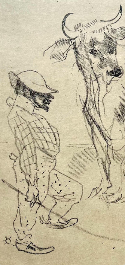 Henri De Toulouse-Lautrec, Composition, Derrire Le Miroir, Lithograph