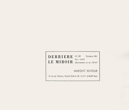 Franois Fiedler, Composition, Derrire Le Miroir, Lithograph