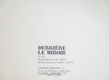 Shusaku Arakawa ?? ??, Composition, Derrire Le Miroir, Lithograph