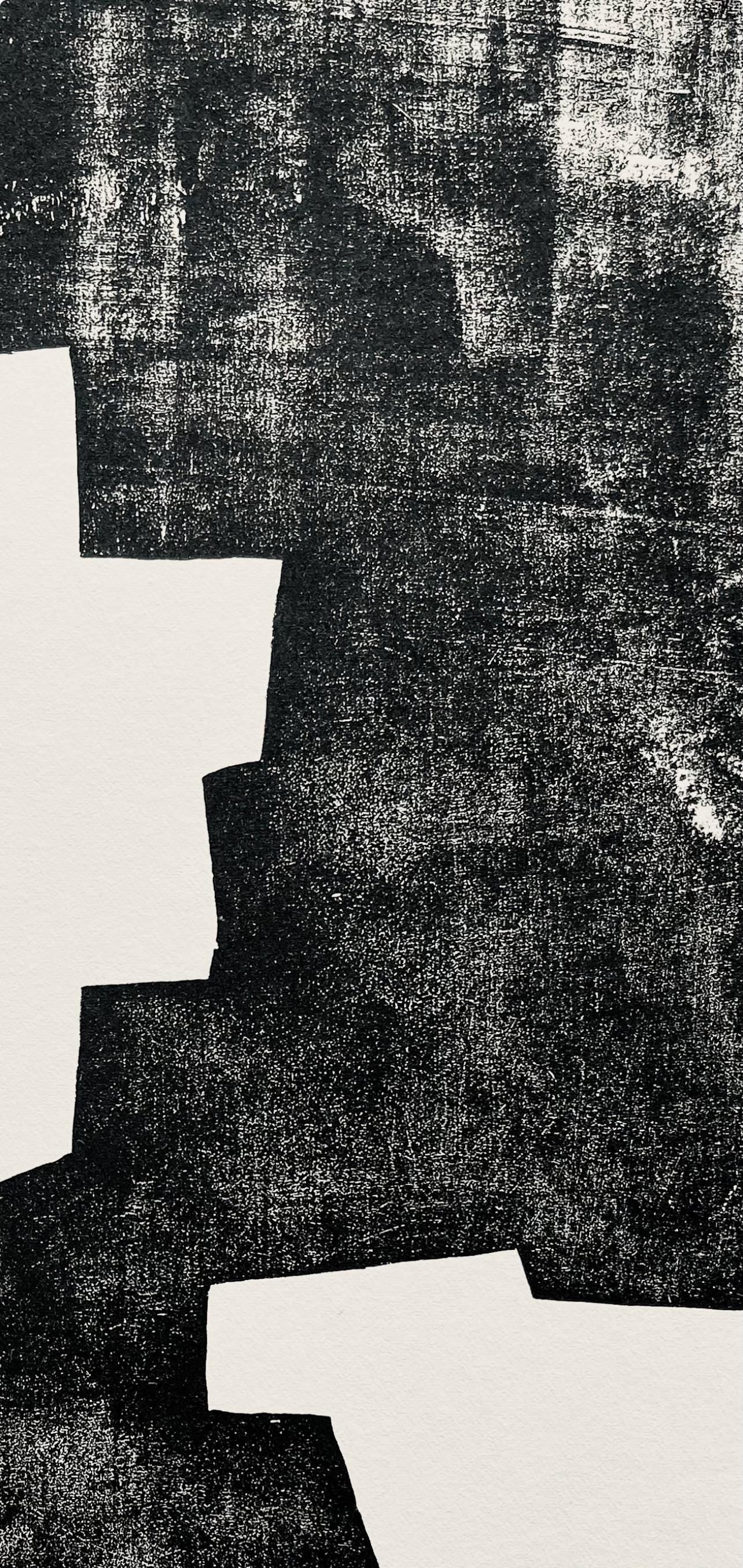 Eduardo Chillida, Composition, Derrire Le Miroir, Woodcut