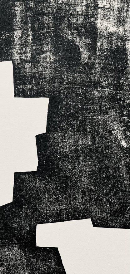 Eduardo Chillida, Composition, Derrire Le Miroir, Woodcut