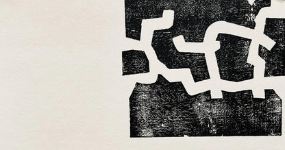 Eduardo Chillida, Composition, Derrire Le Miroir, Woodcut
