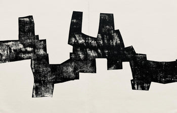 Eduardo Chillida, Composition, Derrire Le Miroir, Woodcut