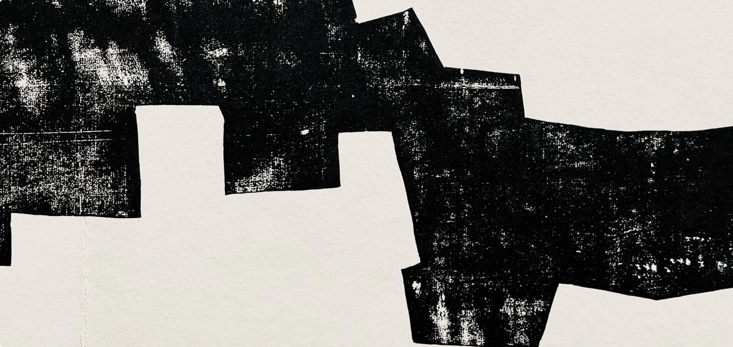 Eduardo Chillida, Composition, Derrire Le Miroir, Woodcut