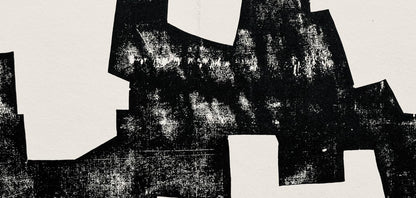 Eduardo Chillida, Composition, Derrire Le Miroir, Woodcut