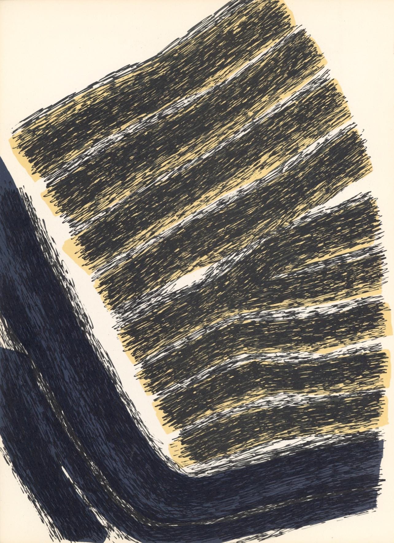 Raoul Ubac, Composition, Derrire Le Miroir, Lithograph