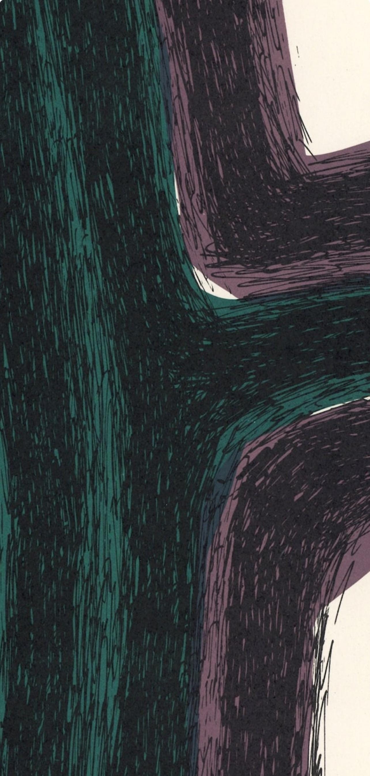 Raoul Ubac, Composition, Derrire Le Miroir, Lithograph