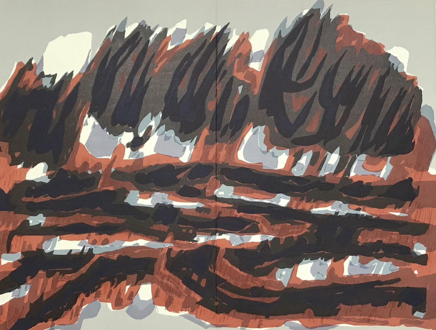 Raoul Ubac, Composition, Derrire Le Miroir, Lithograph