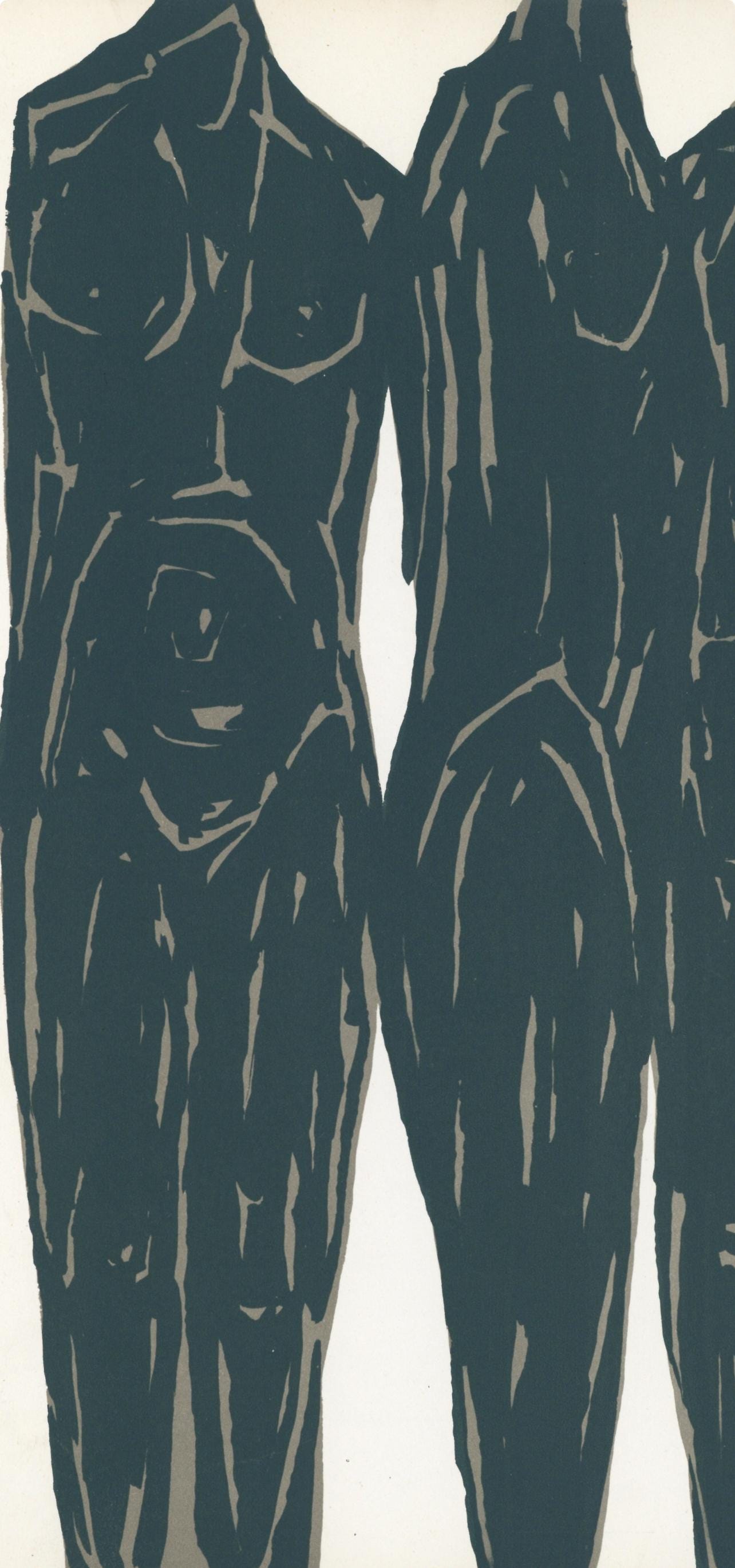 Raoul Ubac, Composition, Derrire Le Miroir, Lithograph