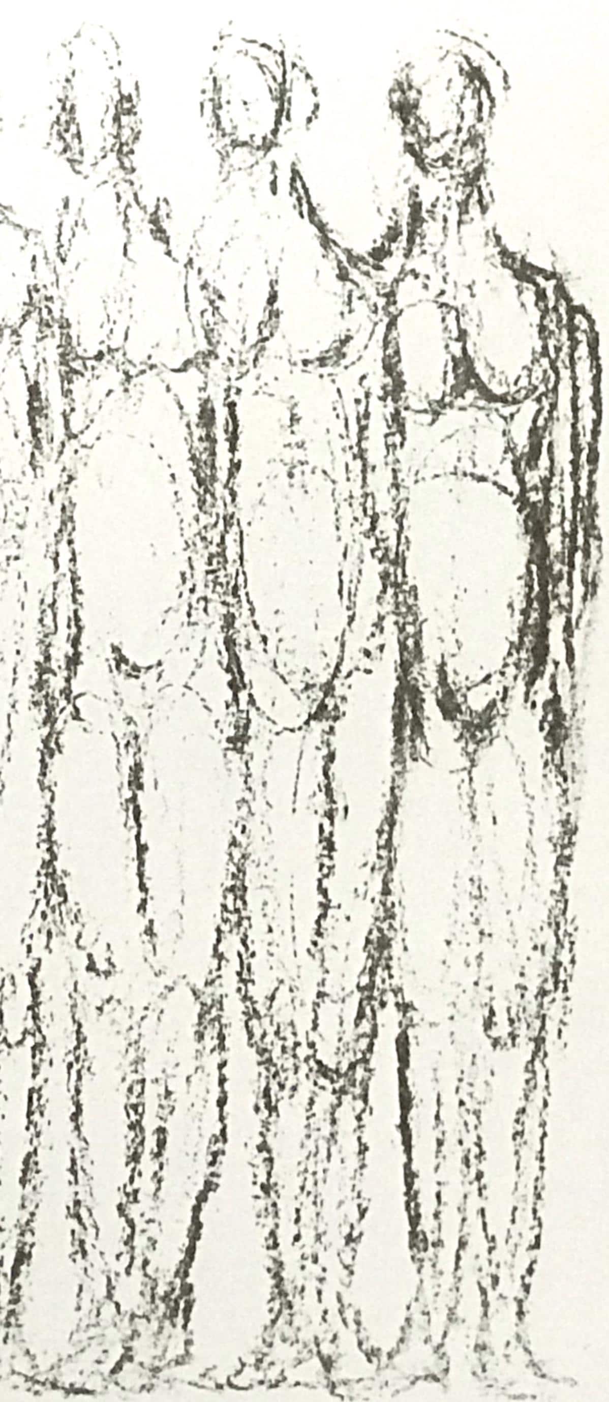 Raoul Ubac, Composition, Derrire Le Miroir, Lithograph