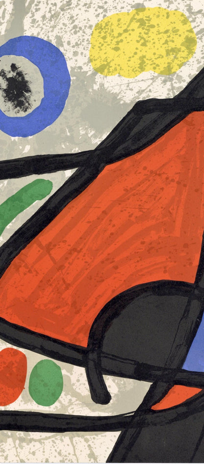 Joan Mir, Composition, Derrire Le Miroir, Lithograph