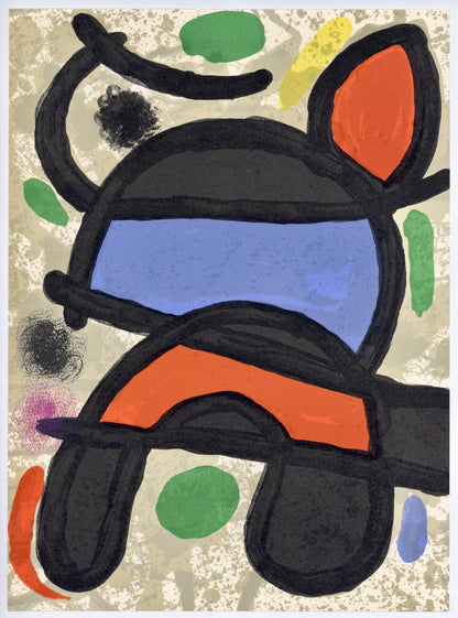 Joan Mir, Composition, Derrire Le Miroir, Lithograph