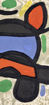 Joan Mir, Composition, Derrire Le Miroir, Lithograph