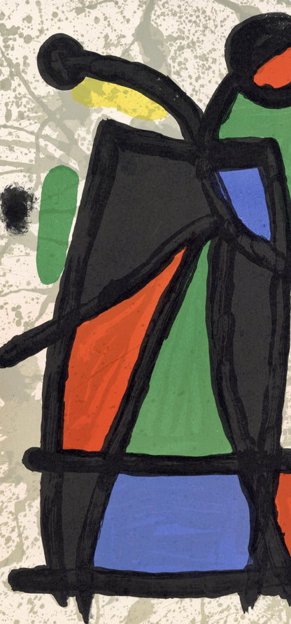 Joan Mir, Composition, Derrire Le Miroir, Lithograph