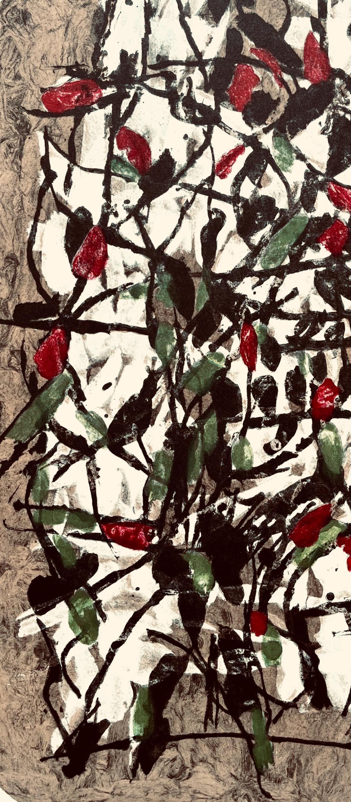 Jean-Paul Riopelle, Composition, Derrire Le Miroir, Lithograph