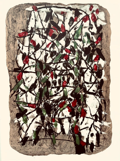 Jean-Paul Riopelle, Composition, Derrire Le Miroir, Lithograph