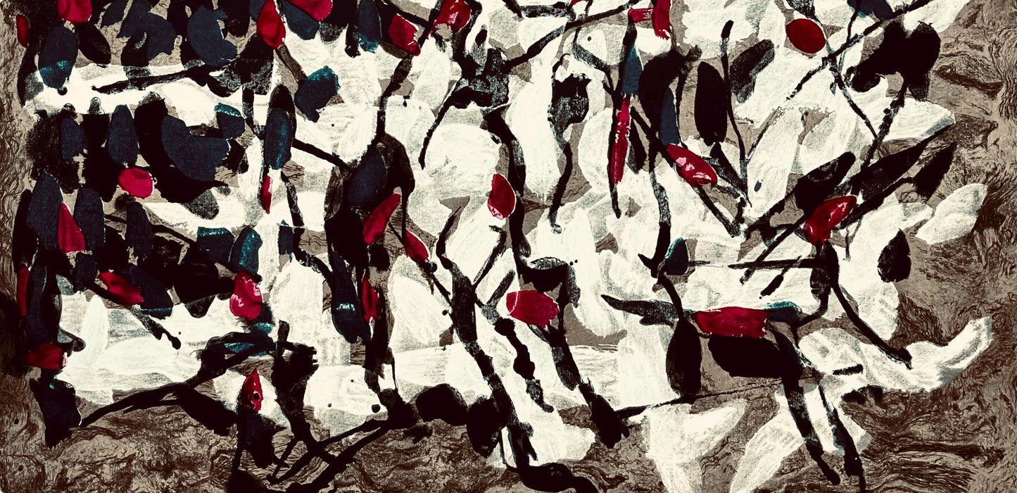 Jean-Paul Riopelle, Composition, Derrire Le Miroir, Lithograph