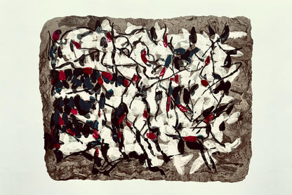 Jean-Paul Riopelle, Composition, Derrire Le Miroir, Lithograph