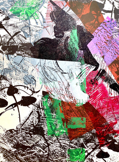 Jean-Paul Riopelle, Composition, Derrire Le Miroir, Lithograph