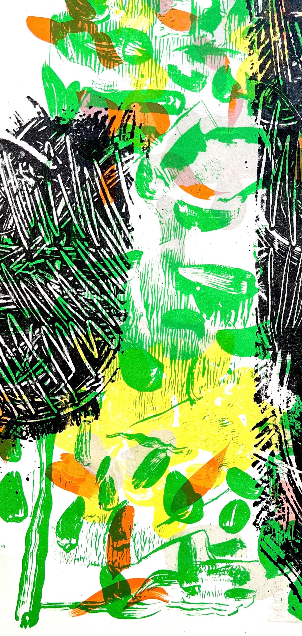 Jean-Paul Riopelle, Composition, Derrire Le Miroir, Lithograph