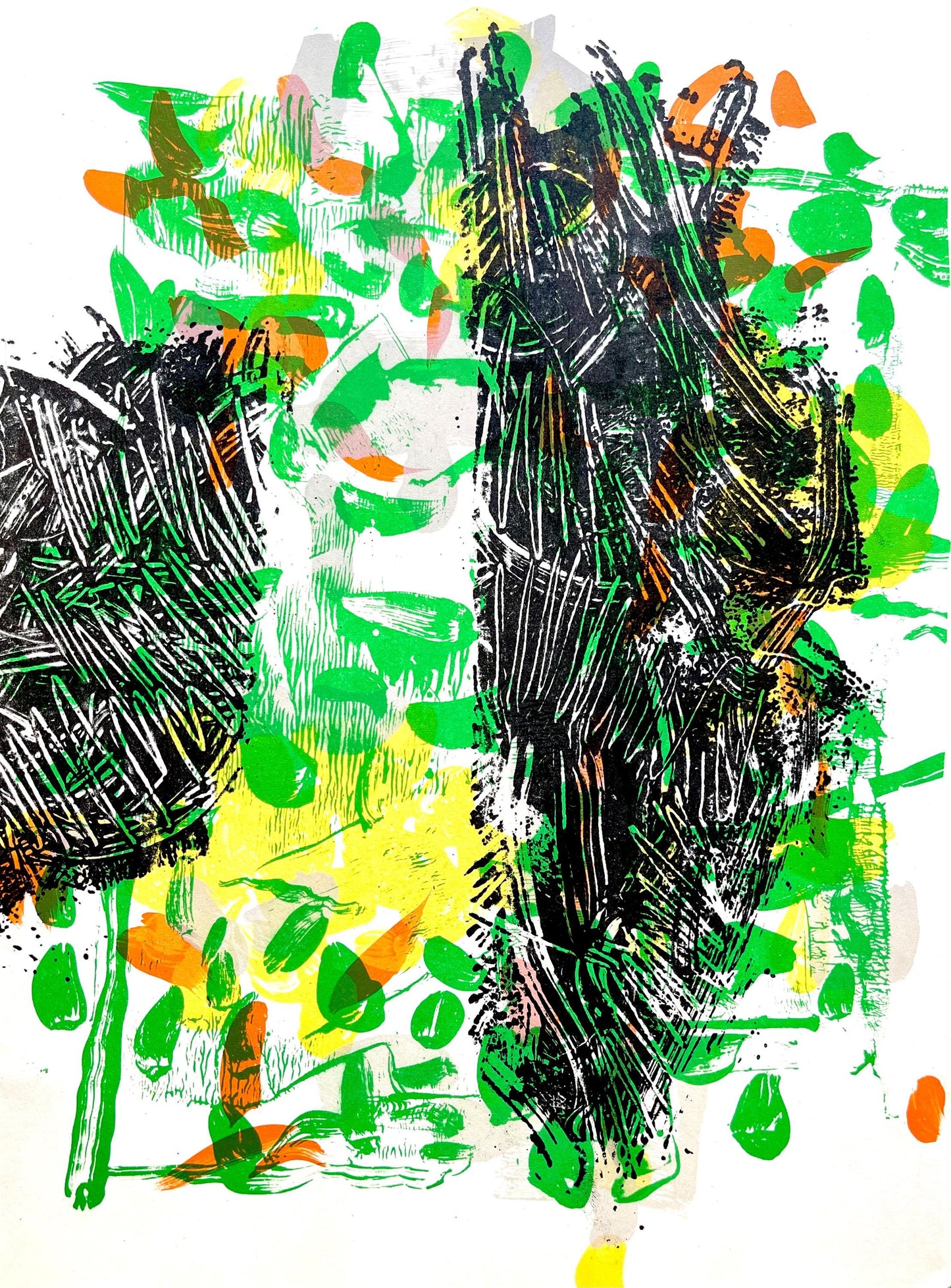 Jean-Paul Riopelle, Composition, Derrire Le Miroir, Lithograph