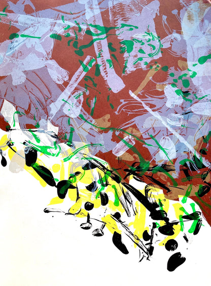 Jean-Paul Riopelle, Composition, Derrire Le Miroir, Lithograph