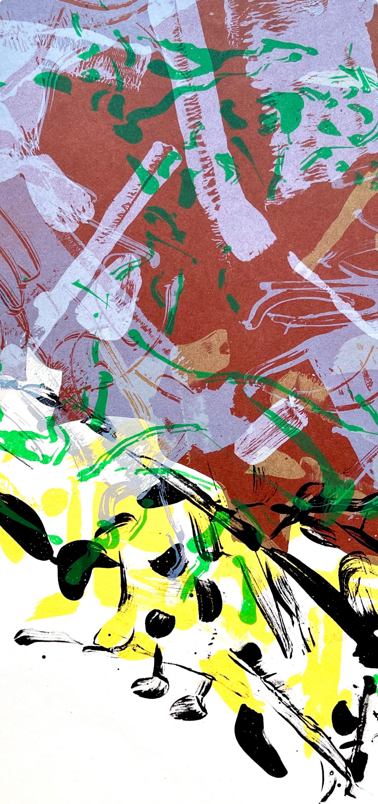 Jean-Paul Riopelle, Composition, Derrire Le Miroir, Lithograph