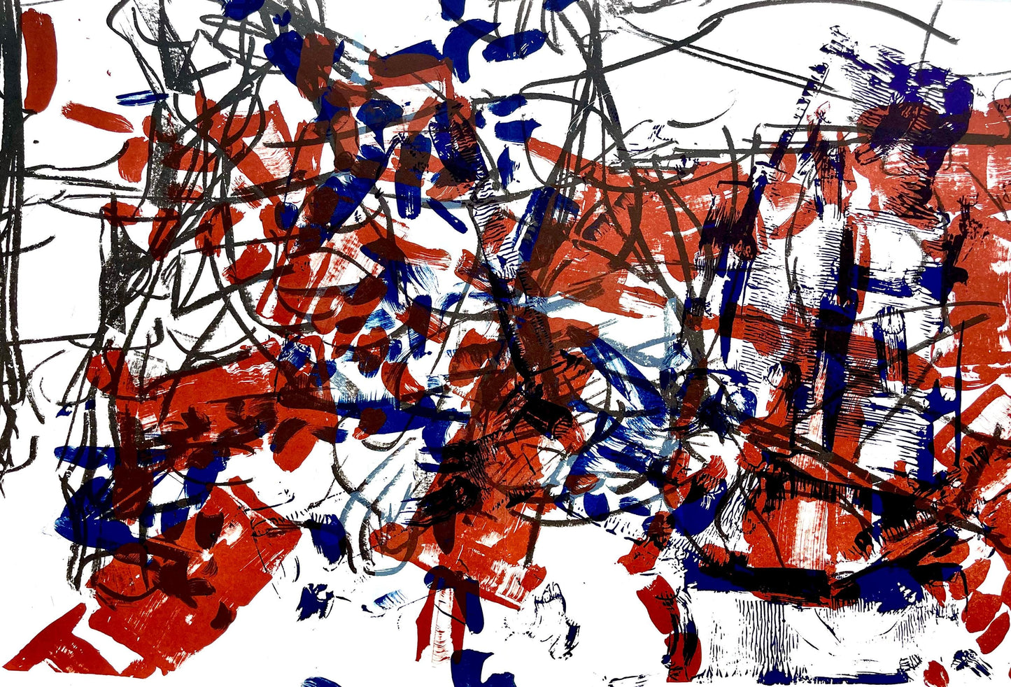 Jean-Paul Riopelle, Composition, Derrire Le Miroir, Lithograph