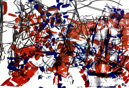 Jean-Paul Riopelle, Composition, Derrire Le Miroir, Lithograph