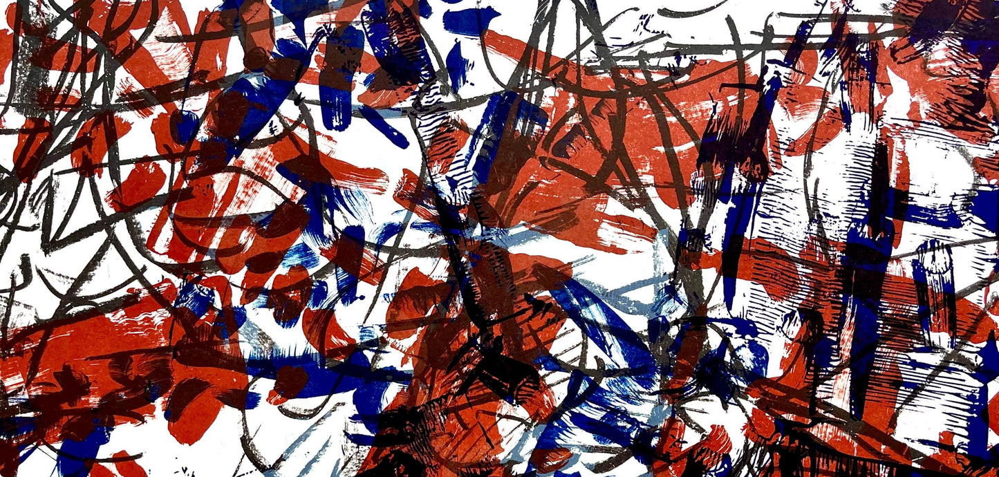 Jean-Paul Riopelle, Composition, Derrire Le Miroir, Lithograph