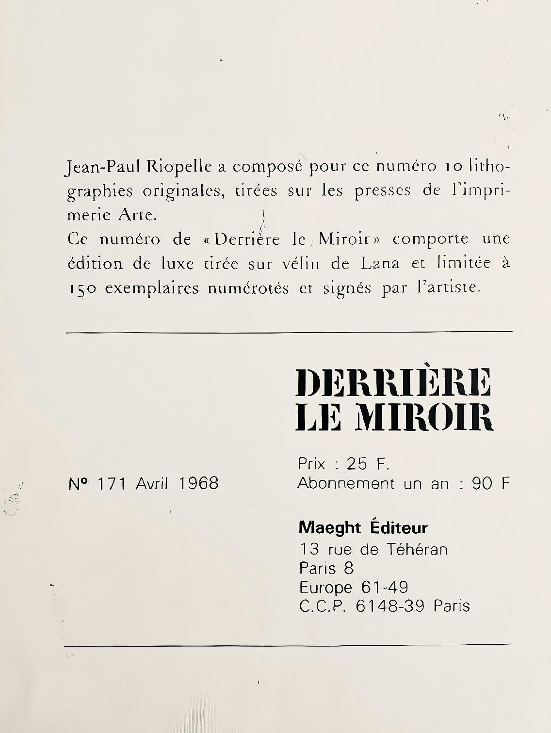 Jean-Paul Riopelle, Composition, Derrire Le Miroir, Lithograph