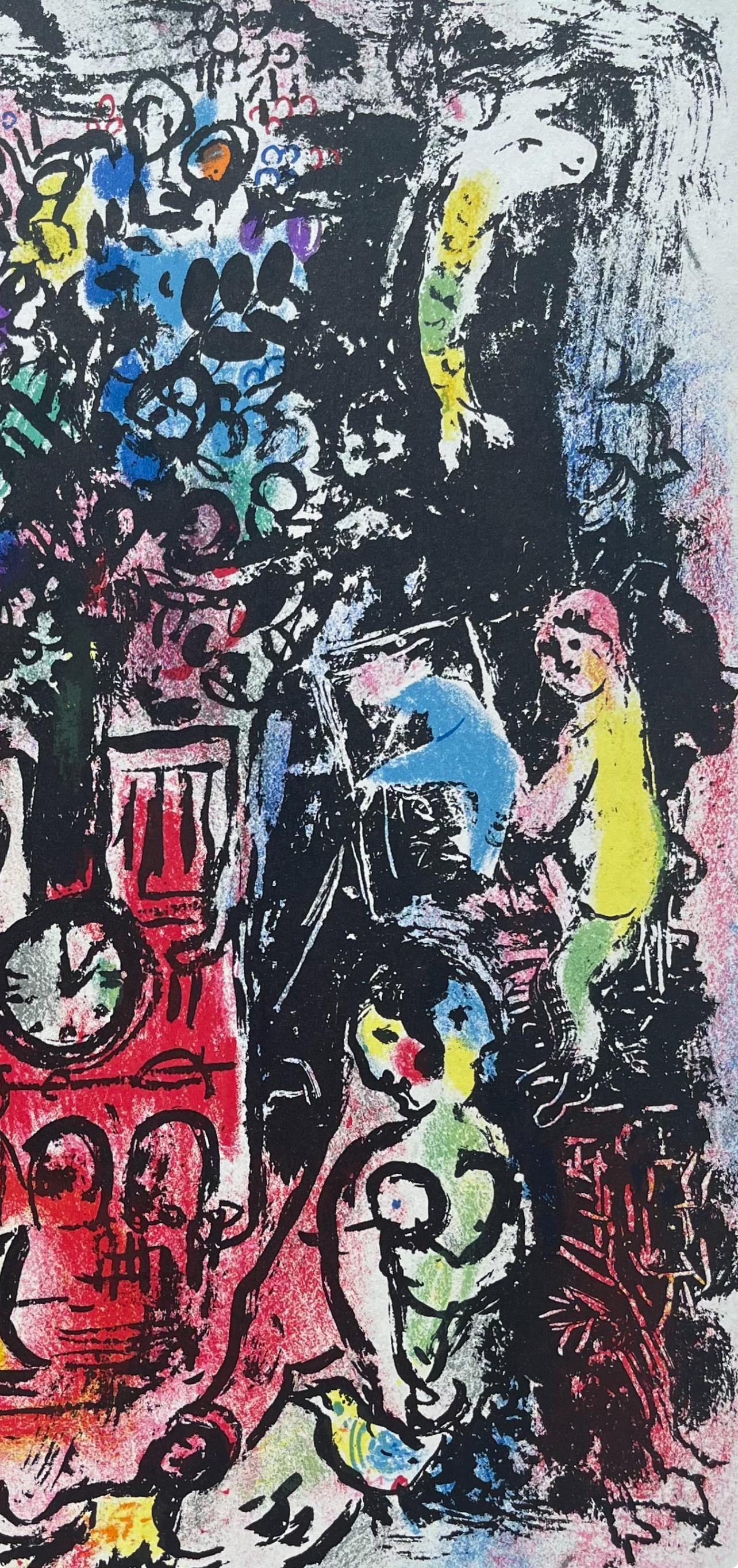 Marc Chagall, Composition (Mourlot 297; Cramer 40), Derrire Le Miroir, Lithograph