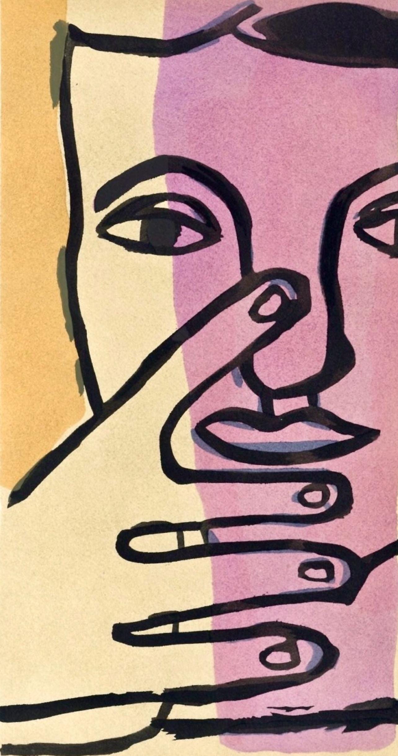 Fernand Lger, Composition, Cahiers D'Art, Lithograph