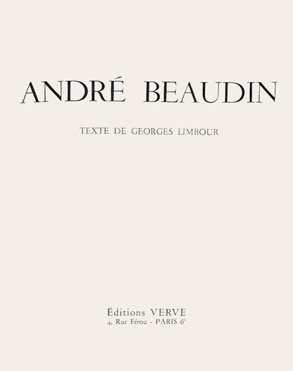 Andr Beaudin, Composition, Andr Beaudin, Verve: Revue Artistique, Lithograph