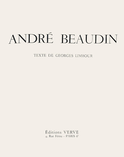 Andr Beaudin, Composition, Andr Beaudin, Verve: Revue Artistique, Lithograph