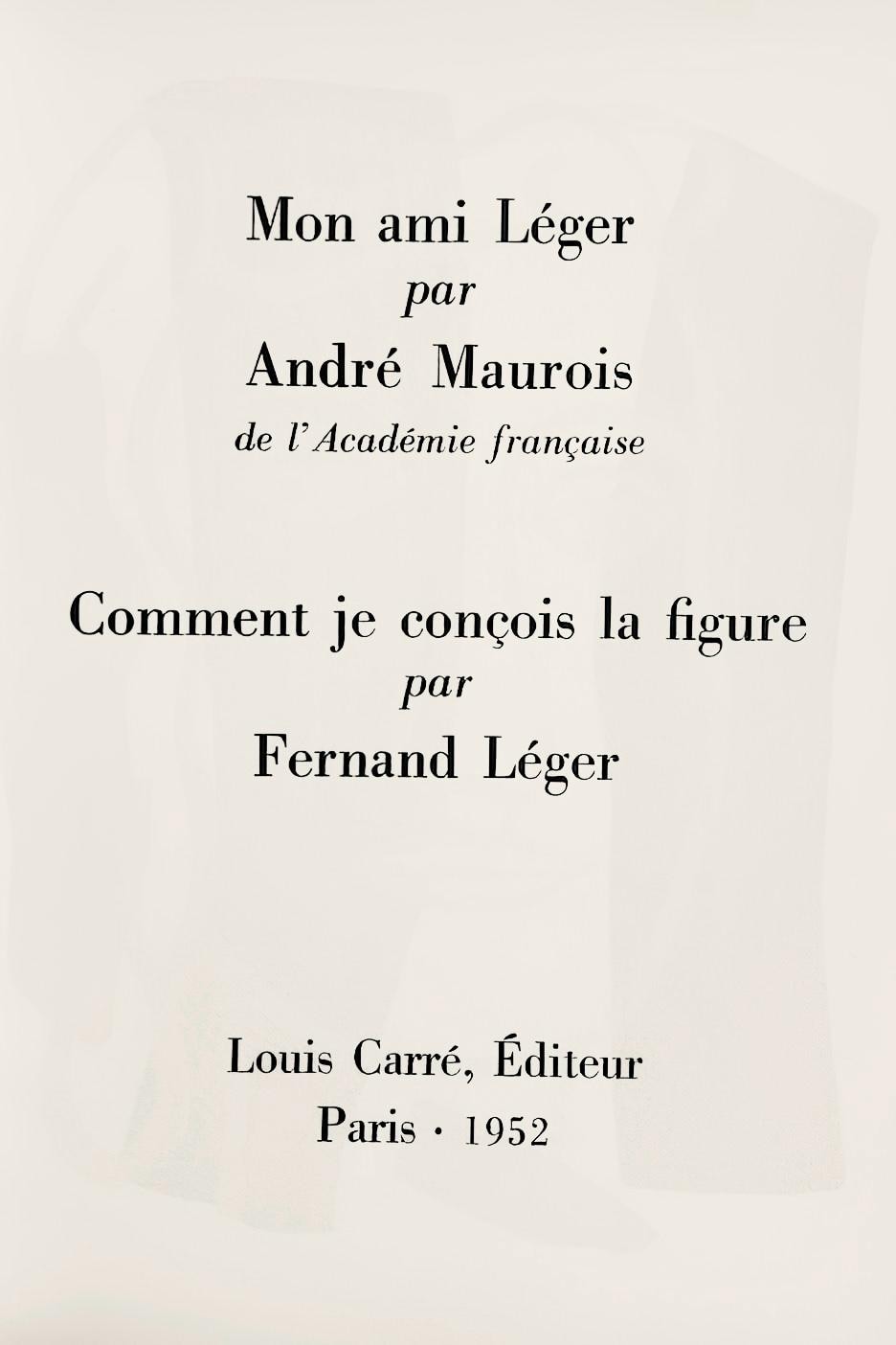 Fernand Lger, Composition, Mon Ami Lger, Lithograph